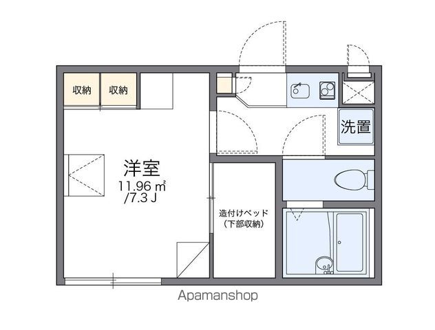 レオパレスももの花 間取り