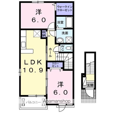 コンフォール矢三　Ｃ 間取り