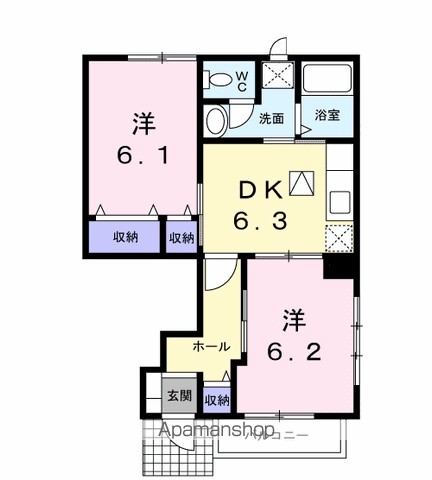 グランディール　Ｈ 間取り