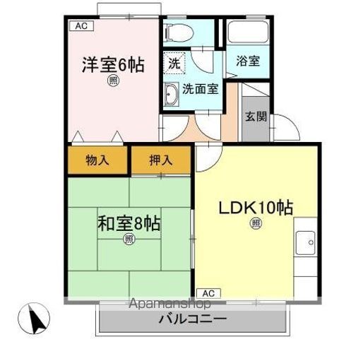 マリレーヴ内浜 間取り