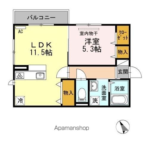 ＷＩＴ　ＣＵＢＥ　Ｂ棟 間取り