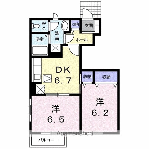 アビタシオン勝瑞Ｅ 間取り