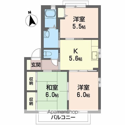 シャーメゾンⅠ番館 間取り