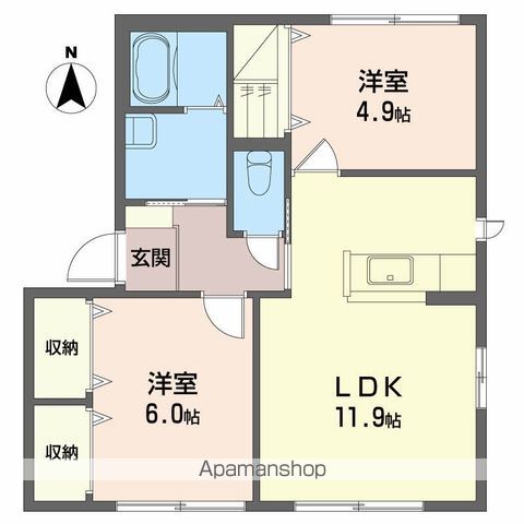 シャーメゾン　ラヴィ　Ａ棟 間取り