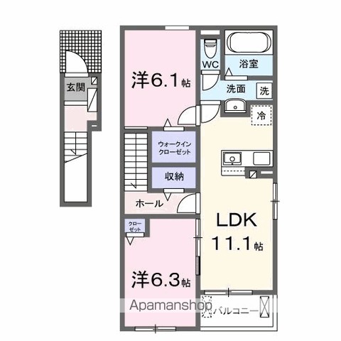 アルシャムス　Ⅰ 間取り