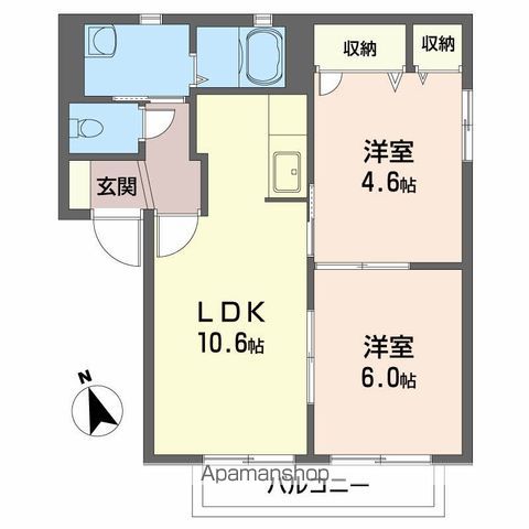 シャーメゾン沖洲　３番館 間取り