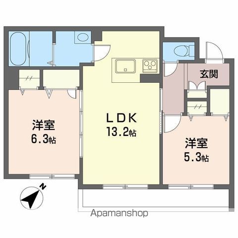 ベレオ万代 間取り