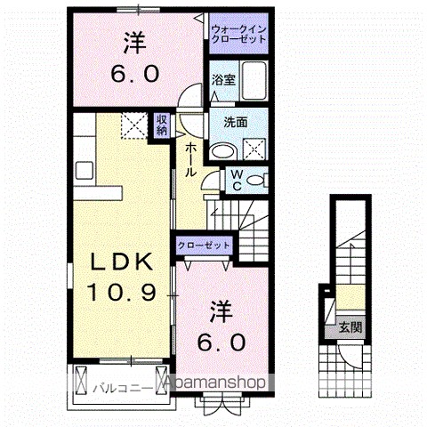 カンパーニュメゾン風雅　Ｂ 間取り