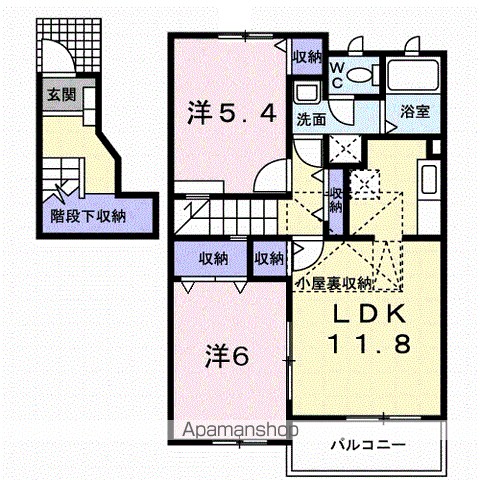 ガーデンハウスＴＡＤＡ　Ａ 間取り