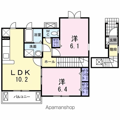ハッピネスハウス　Ｂ 間取り
