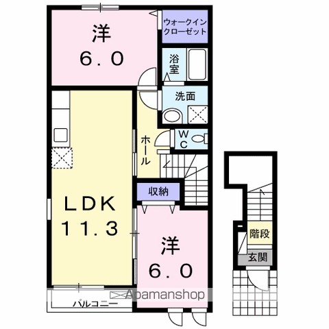 メゾン　アスナロ　Ⅲ 間取り