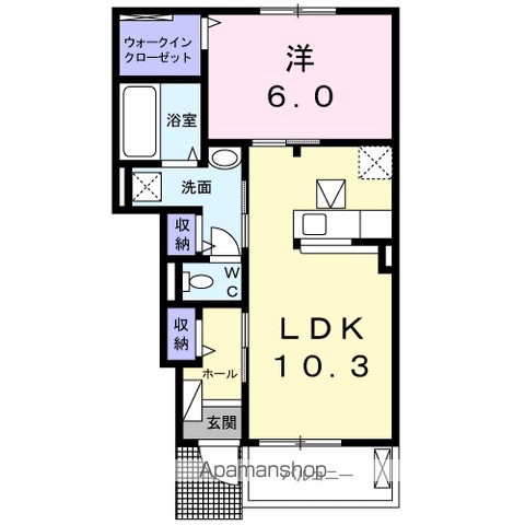 ジェルメ　アローＡ 間取り