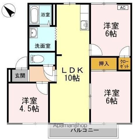 アゼリアパークハウス　Ｇ棟 間取り