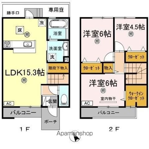 グランツ内浜　Ｂ棟 間取り