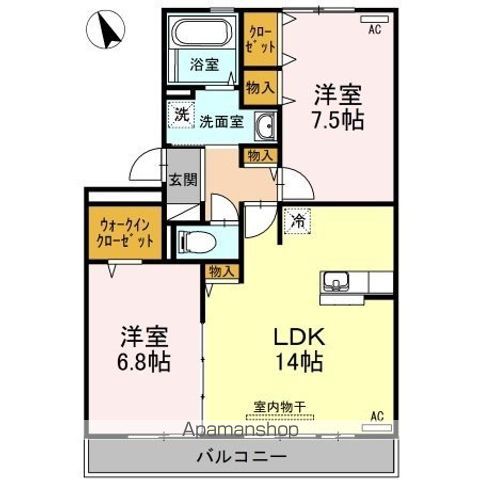 リヴェール北島 間取り