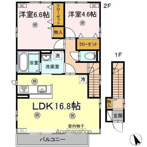 カサペルテ中田 間取り