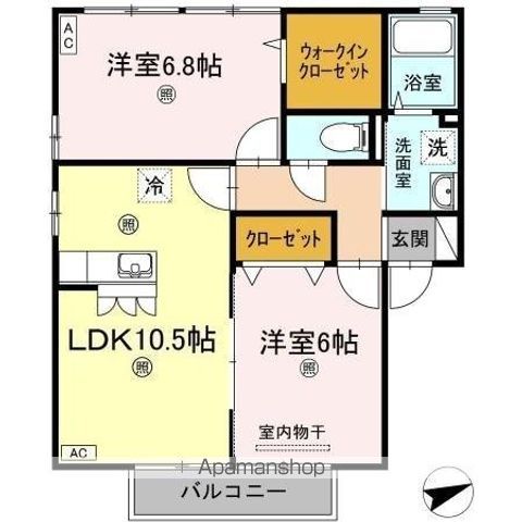ディアコート　Ｋ　Ｂ棟 間取り