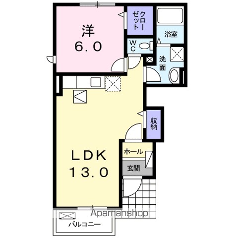 サザンコート　Ｂ 間取り