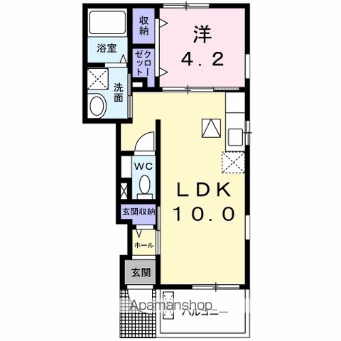 クラール名東　Ａ 間取り