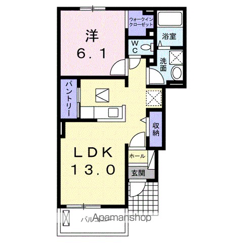メラニー　Ａ 間取り