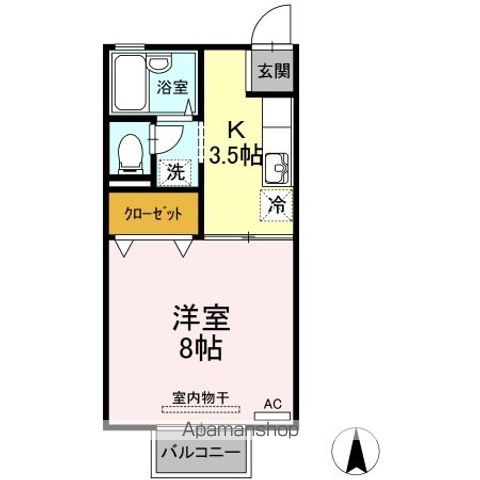 セジュール中吉野　Ａ棟 間取り