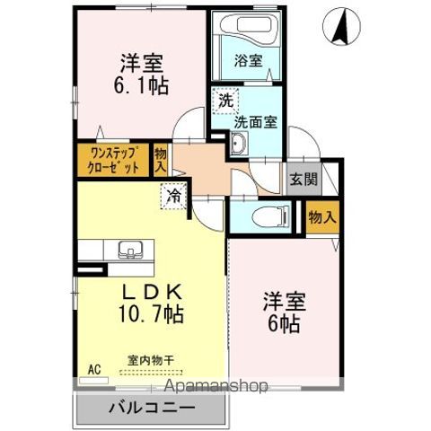 プリマ　クレール　Ｂ棟 間取り