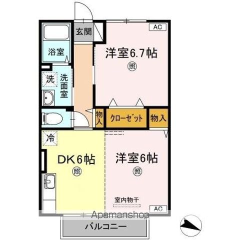 コート・セジュールなかがわ 間取り