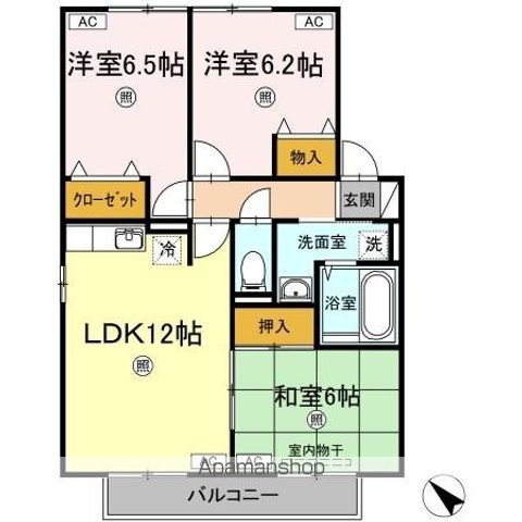 クウラージュ　Ａ棟 間取り