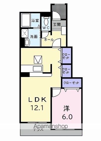 アルコバレーノ・ＰＳ　Ｂ 間取り