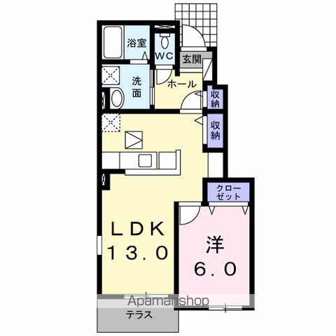 プリムローズ　南浜Ｃ 間取り