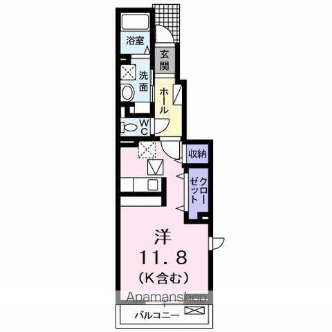 カーサ　アルベロディピノＢ 間取り