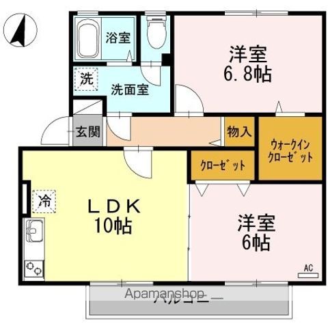 サニークレスト　Ａ棟 間取り