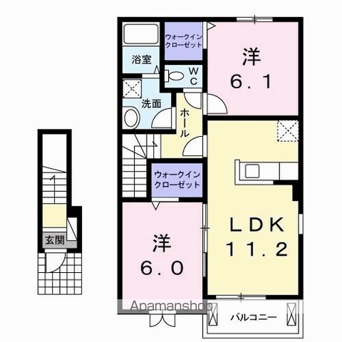 プランドール板野Ｂ 間取り