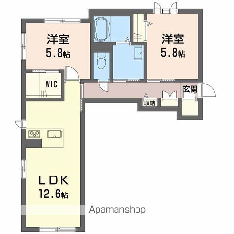 ベレオ鳴門　一号館 間取り