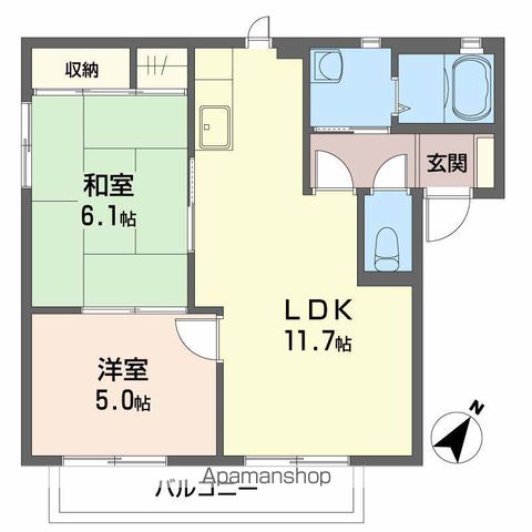 セトゥール・イン・ウエスト　Ｂ棟 間取り