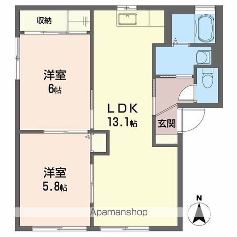 シャーメゾン　ラヴィ　Ｃ棟 間取り