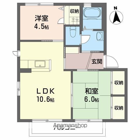 シャーメゾン　ヴァイデ　Ｂ棟 間取り