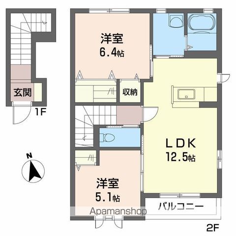 シャーメゾンマルシェ　Ｅ棟 間取り