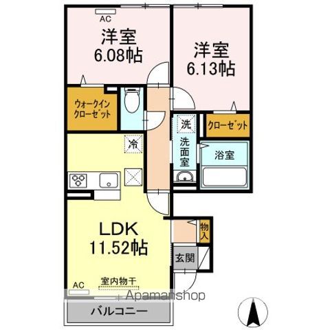 アンファング２１　Ｂ棟 間取り
