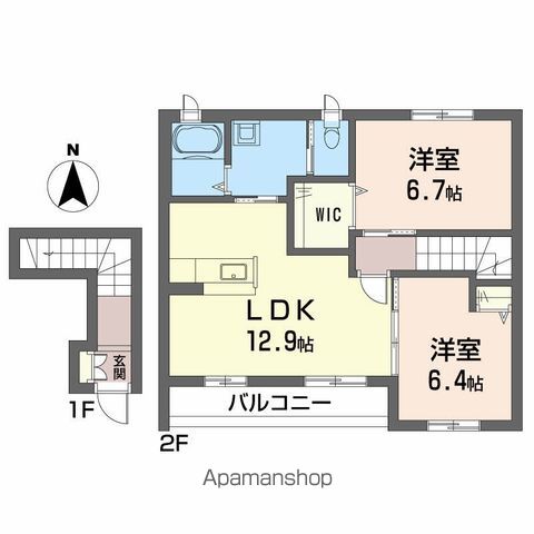 シャーメゾン　ジェルメ　Ａ棟 間取り