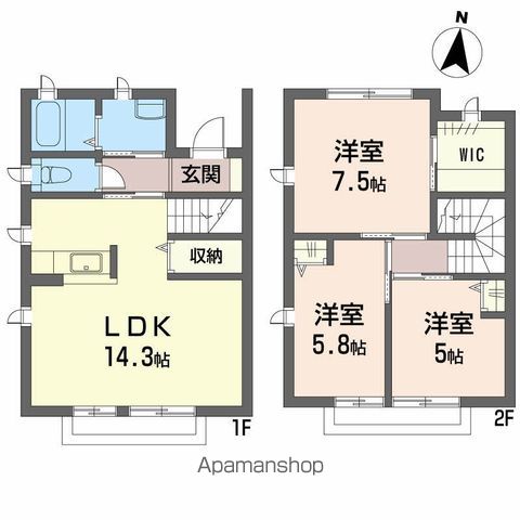 ハミングタウン　Ⅴ 間取り