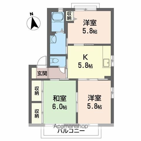 シャーメゾンⅡ番館 間取り