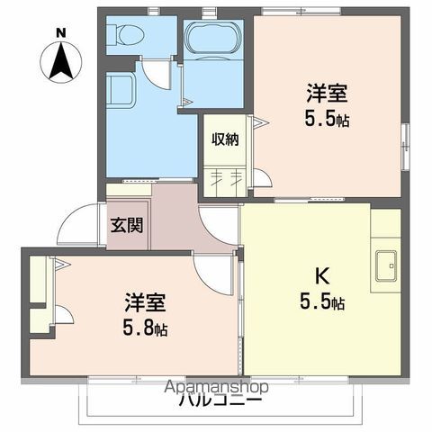 ヴィラージュマルイ　Ａ棟 間取り