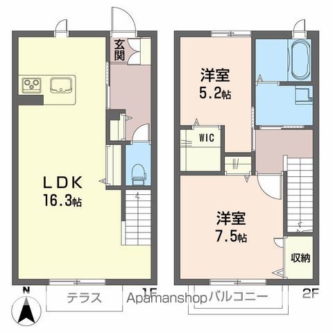 シャーメゾン庄町 間取り