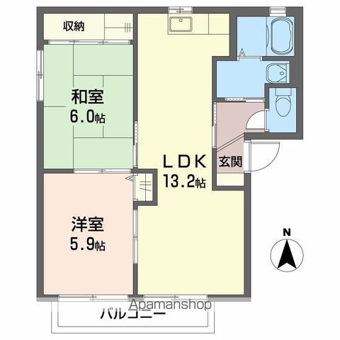 シャーメゾン　ラヴィ　Ｂ棟 間取り