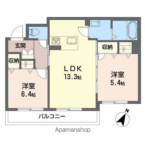 ベレオ万代 間取り