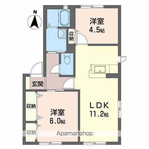ハミングタウン　Ⅵ 間取り