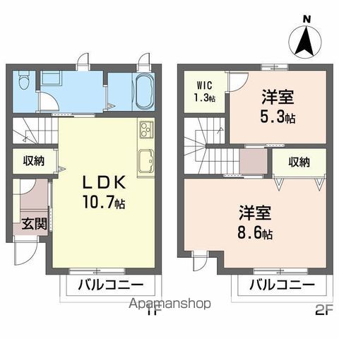 ハミングタウン　Ⅱ 間取り