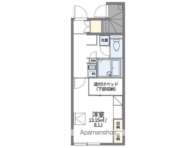 レオパレスＫ　ＨＡＵＳ撫養 間取り
