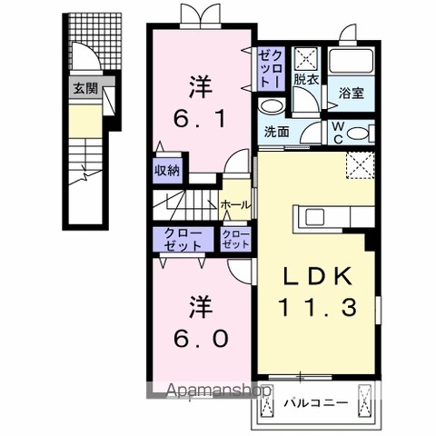グラース　ヴァイオレット 間取り